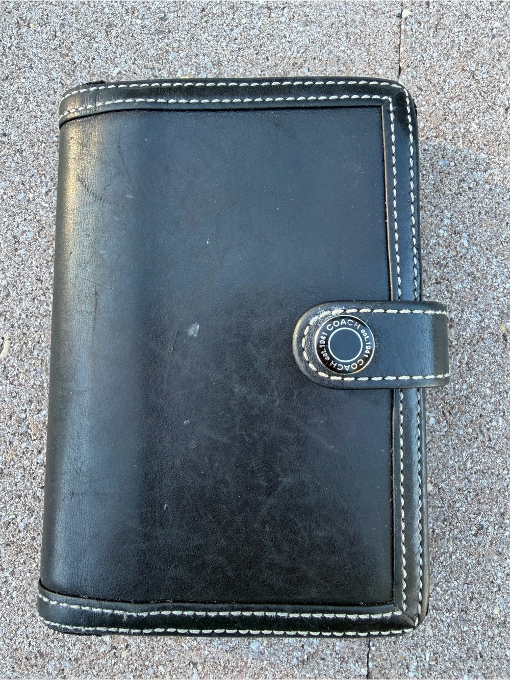 COACH vintage Leather & Card Holder, Planner, Agenda